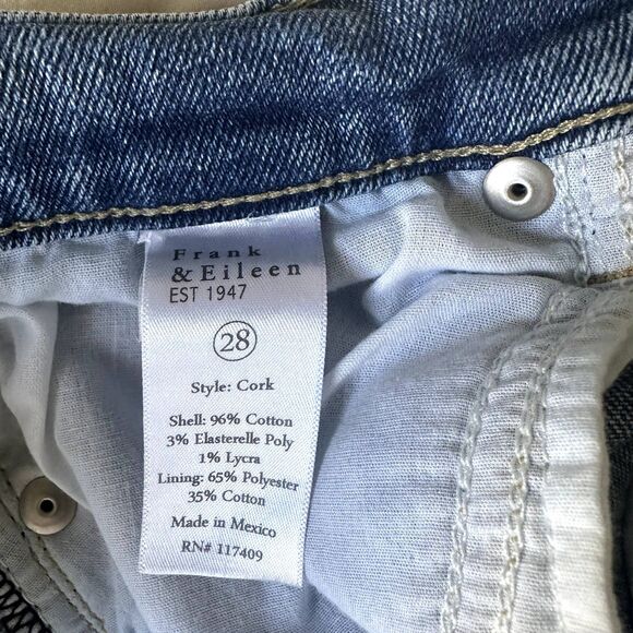 Frank & Eileen Cork Jeans in Antique Blue, Size 28 - Picture 9 of 14